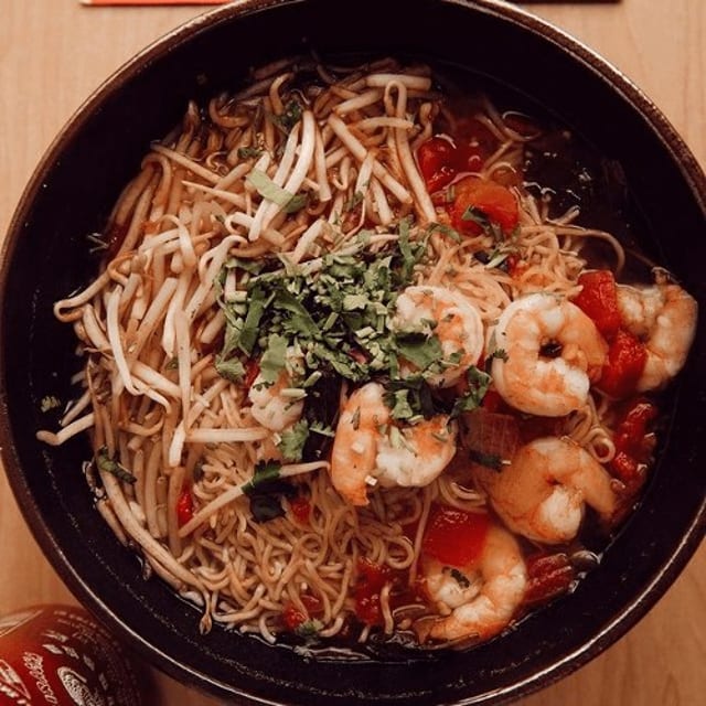 Shrimp Noodle Soup Lunch Special.